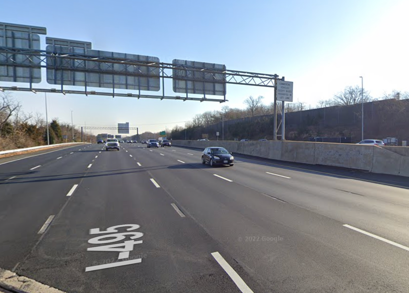 Capital Beltway/Interstate95/Interstate495 google maps view