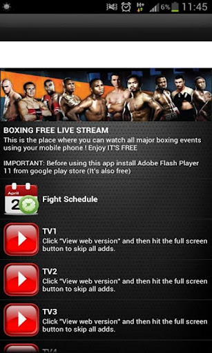 Boxing Live Stream HD apk