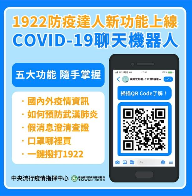 1922防疫達人APP-QRCode