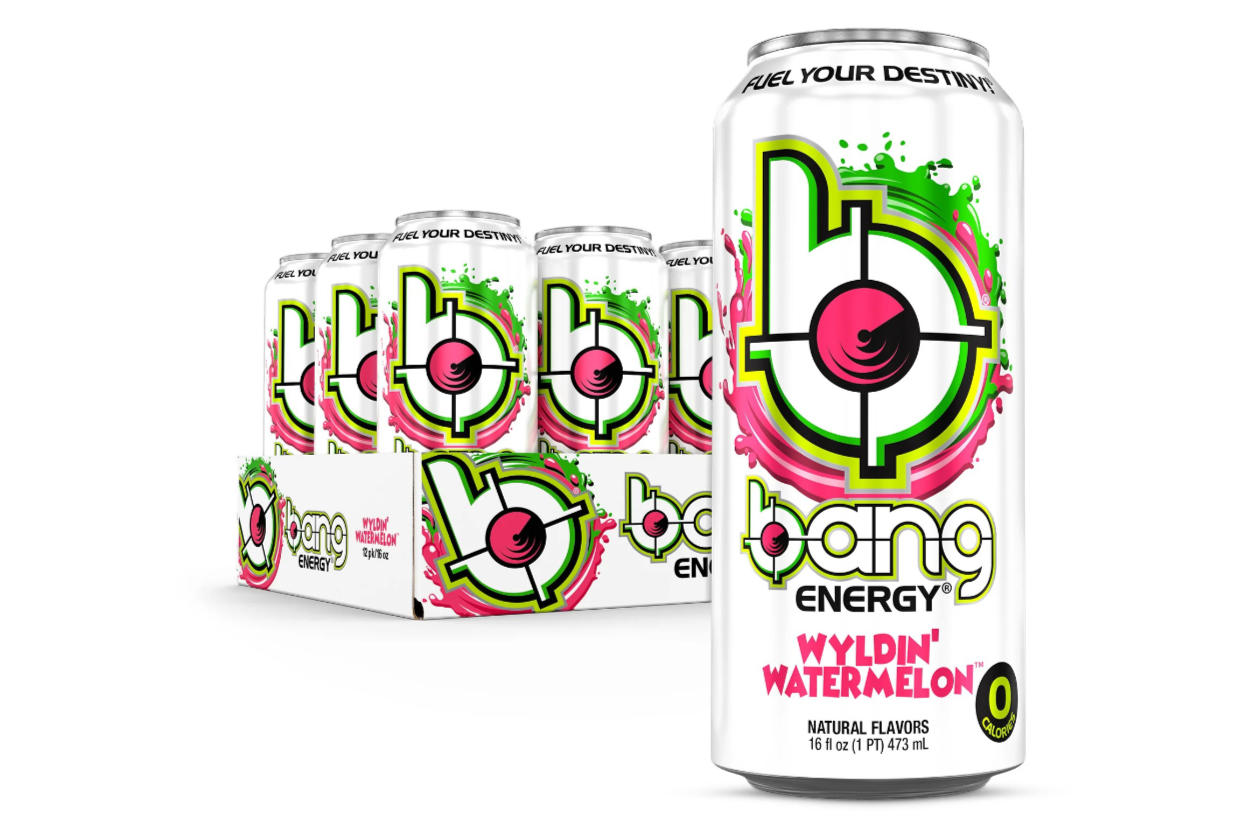 Cans of Bang Energy Drink in Wyldin' Watermelon flavor.