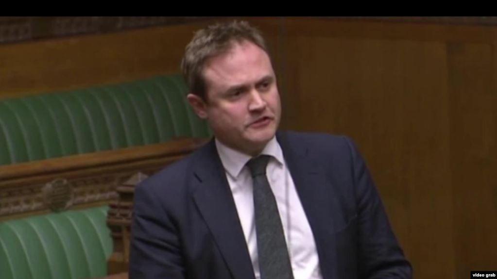 资料照:英国议会外交事务委员会主席汤姆·图根达特(Tom Tugendhat)