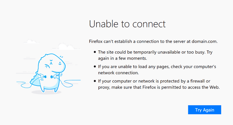 Erro ERR_CONNECTION_RE no Mozilla Firefox