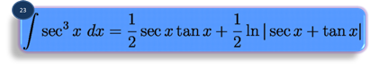 integration formula