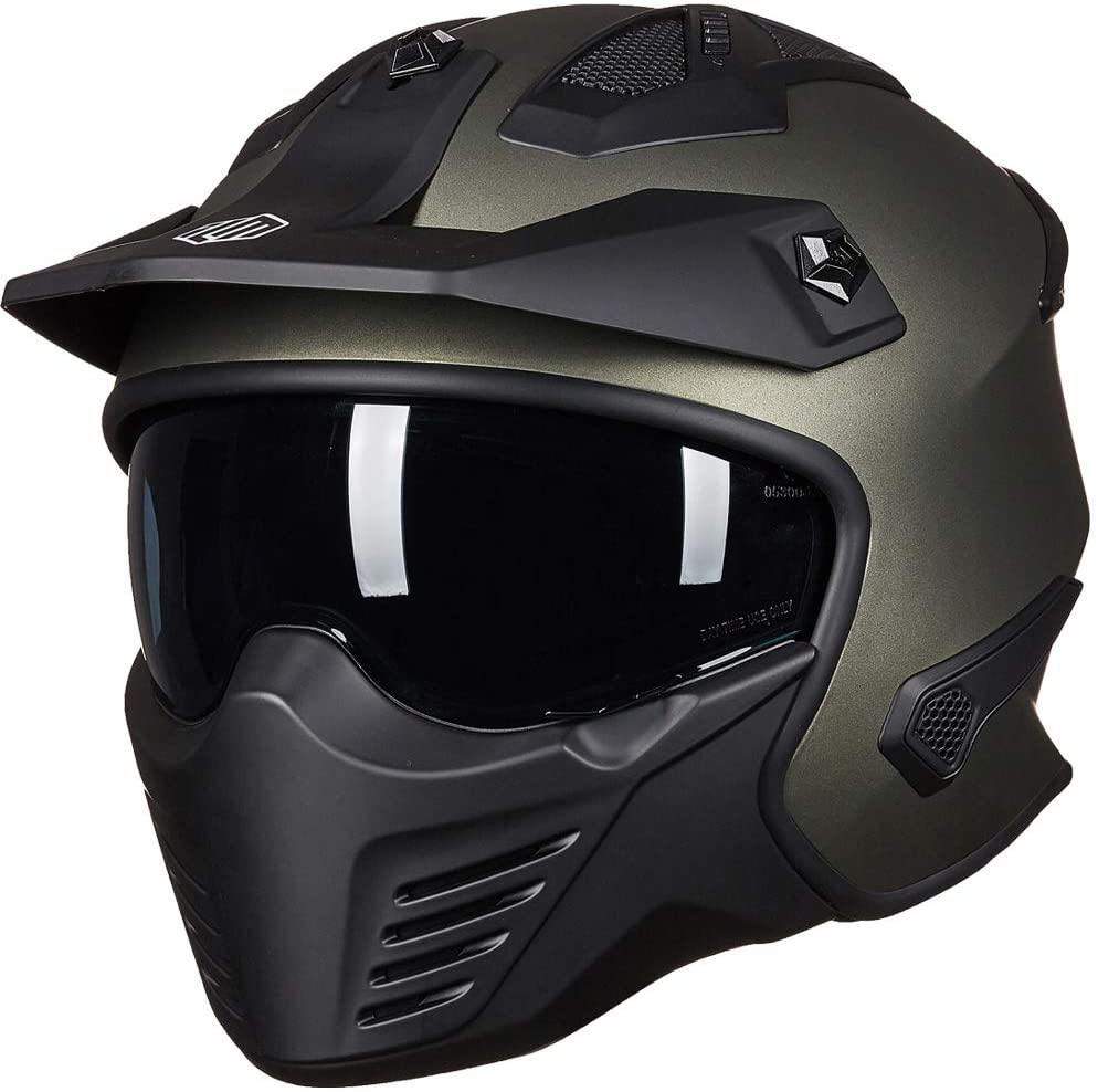 ILM Open Face Motorcycle 3/4 Half Helmet