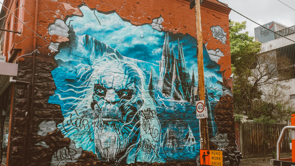 Street art in Melbourne Fitzroy