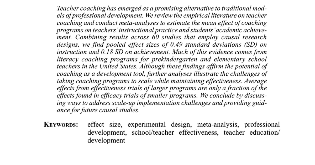 Effect of Teacher Coaching on Instruction and Achievement AERA.pdf