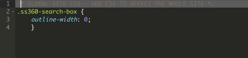 Custom CSS screen