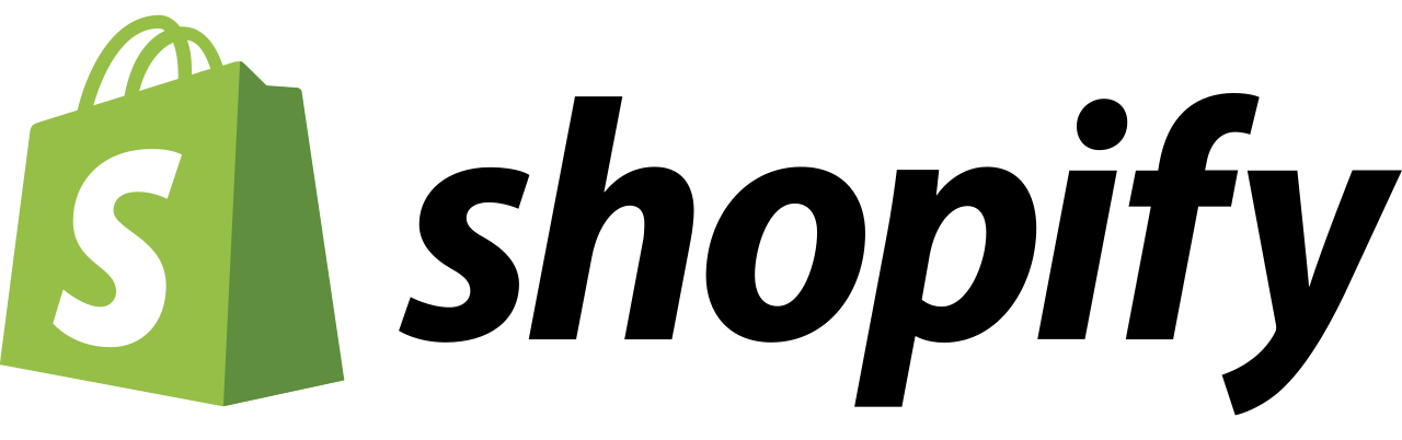 Logo for the website design company Shopify.
