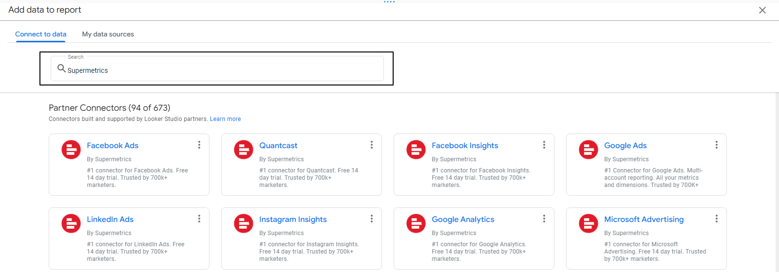 How to Create a Data Studio Report With Supermetrics