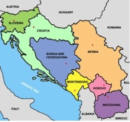 Authorized Access Points And Codes For Yugoslavia And The Former Yugoslav Republics