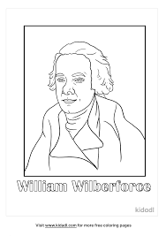 Free William Wilberforce Coloring Page | Coloring Page Printables | Kidadl