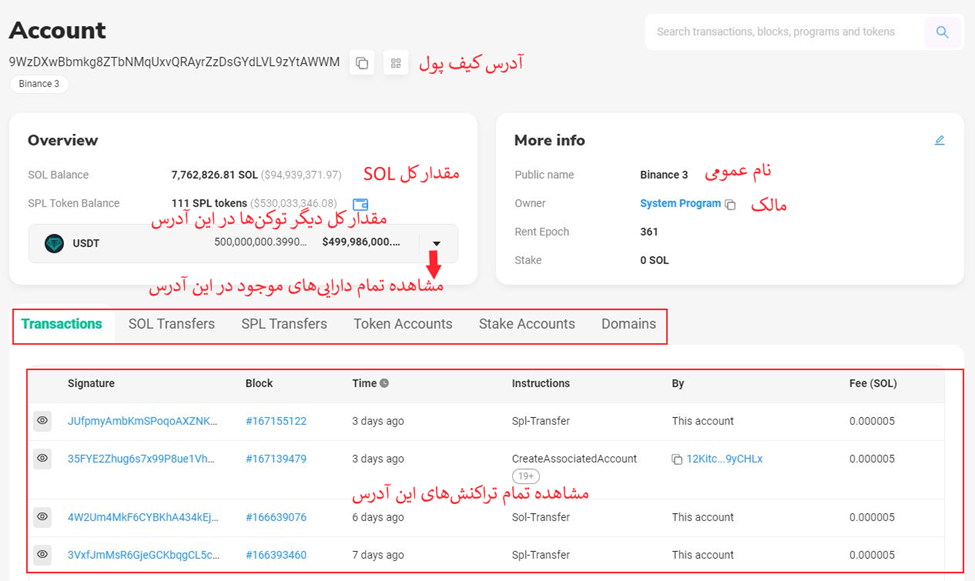 بررسی آدرس‌های مختلف با سول اسکن