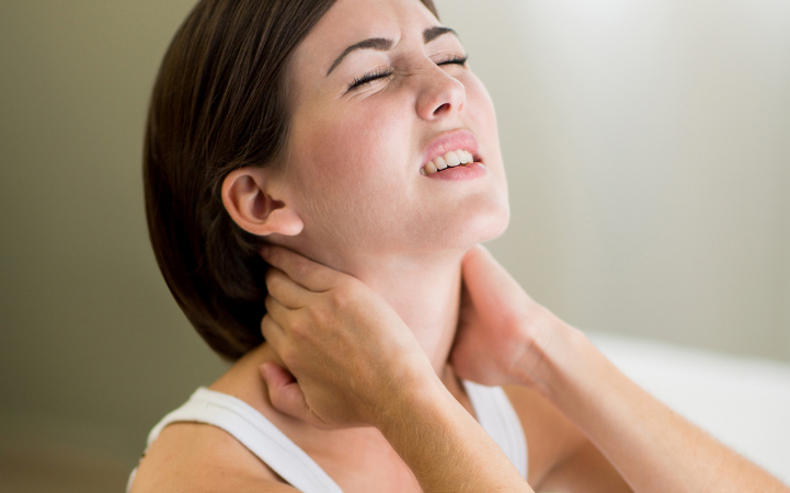 Woman with high stress levels