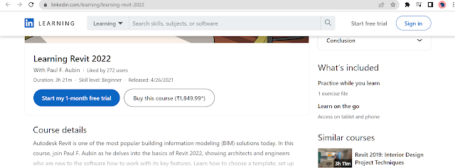 Learning Revit 2022 by LinkedIn Learning