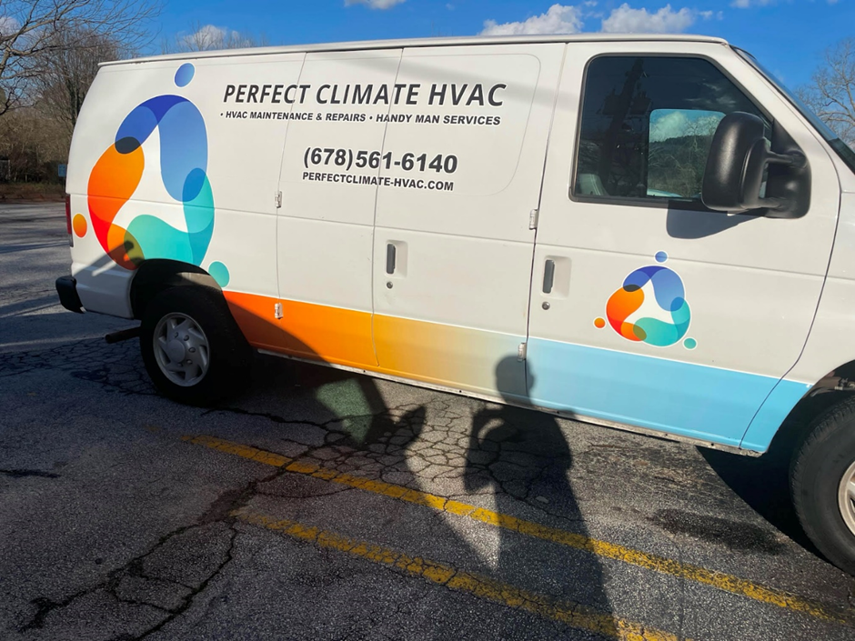 Perfect Climate HVAC van wrap