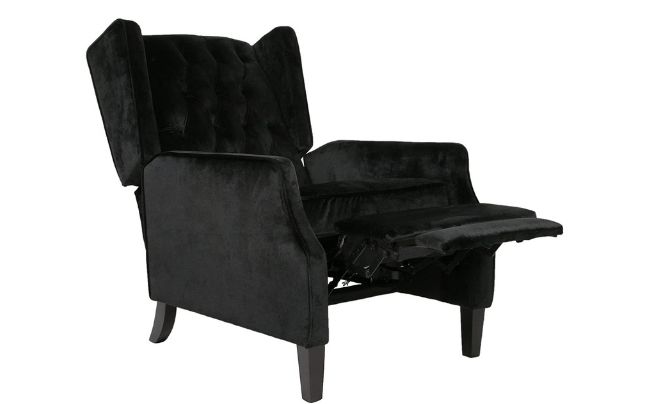 Christopher Knight Home Canterbury Tufted Velvet Splitback Recliner