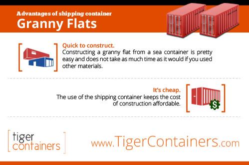 advantages of shipping container granny flat