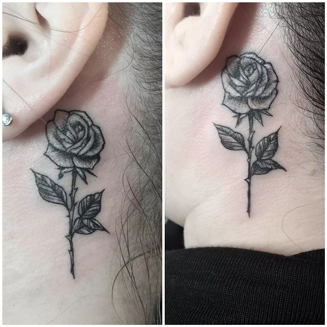 Tiny Rose Tattoo