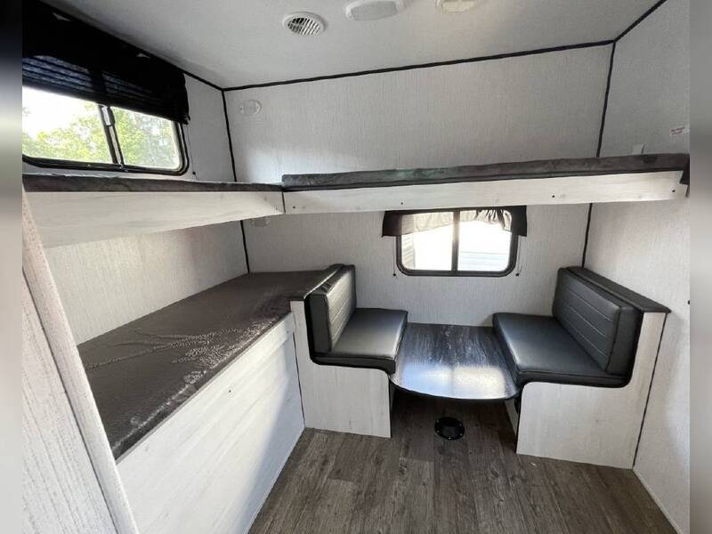 Best Travel Trailers with Office Space  Heartland Trail Runner 30RBK Interior
