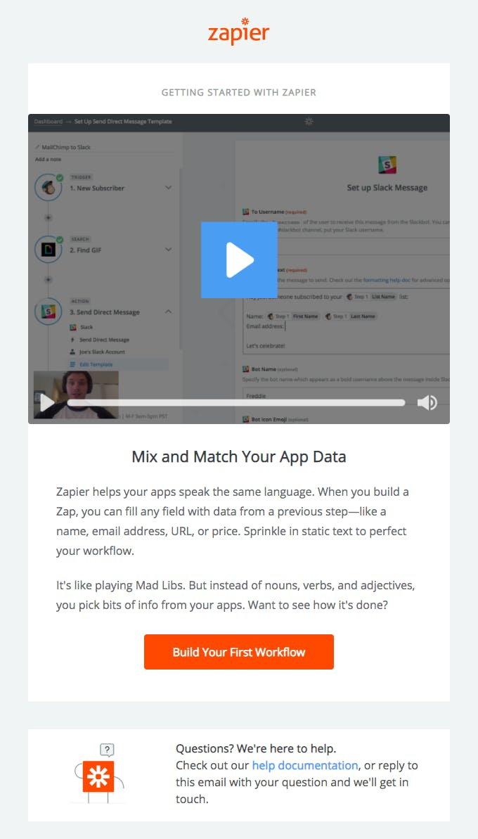 Customer Onboarding by Zapier (SaaS Product)