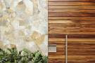 Architecture Wooden Door Wall Stone Colorful White Brown Exterior ...