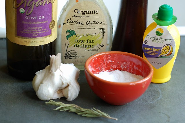 Marinade ingredients by Eve Fox, the Garden of Eating blog, copyright 2013