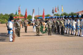 Parada militar en la base de Bótoa el 7 de octubre