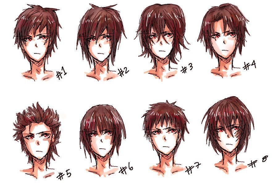 How To Draw Anime Boy Hairstyles