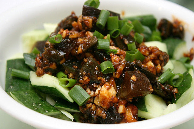 Cold Japanese Cucumber with Century Egg