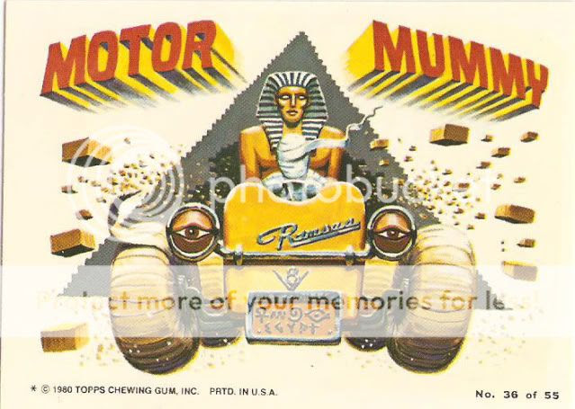 TOPPS WEIRD WHEELS 1980