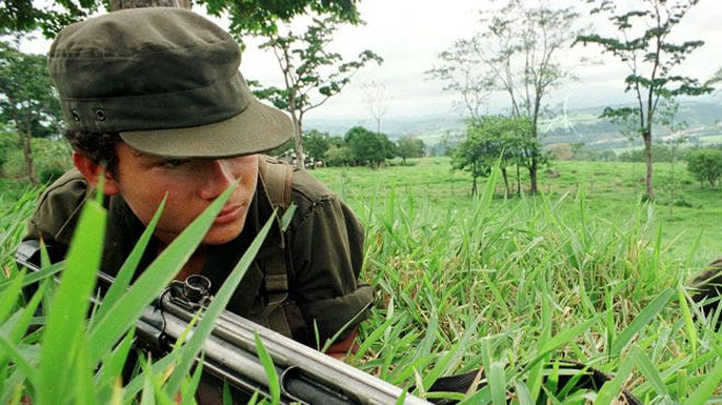 Guerrillero de las FARC.