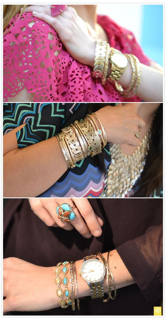 These bracelets make me want to work through my inability to wear anything on my wrist #KendraScott
