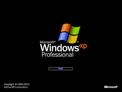 Windows XP Professional splash screen