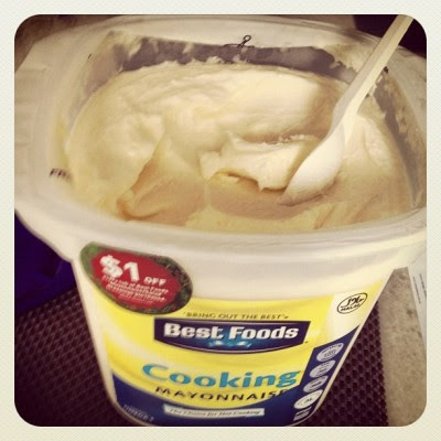 How we eat mayonnaise at home. 😁 #fatdieus  (Taken with instagram)