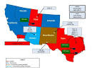 Jade Helm 15 Color Coded Legend Red Denotes a "hostile state" Brown is uncertain, leaning towards hostile. Dark Blue is "Permissive" meaning supportive of the government. Light Blue is "Uncertain, leaning friendly". .