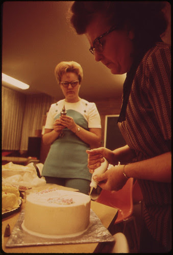 Cake Decorating Class, Part of Continuing Education Program of Colorado Mountain College, Meets in Rifle, 10/1972