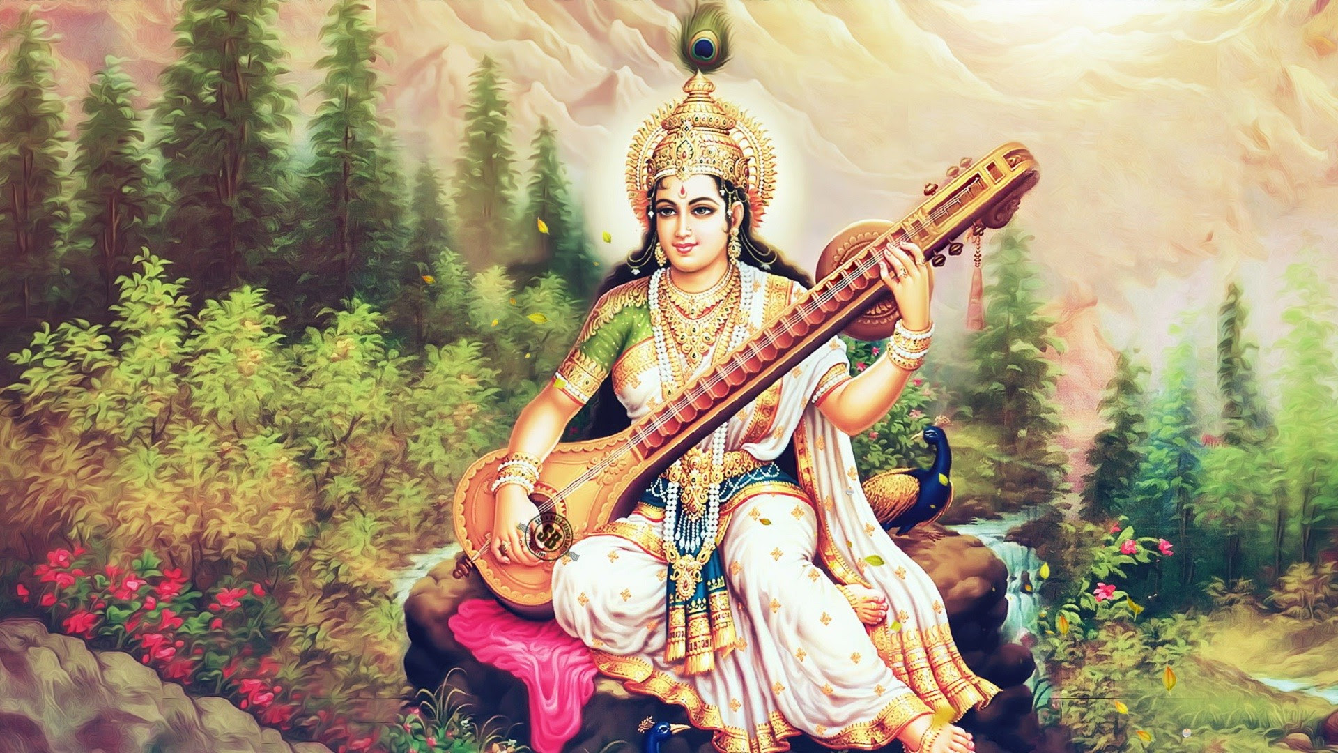 4K wallpaper: Maa Saraswati Hd Wallpapers 1080p