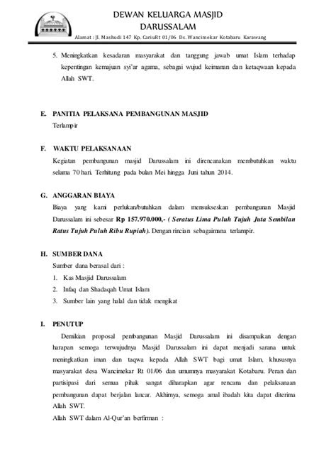 Contoh Cover Proposal Renovasi Masjid Kumpulan Contoh Makalah Doc Lengkap