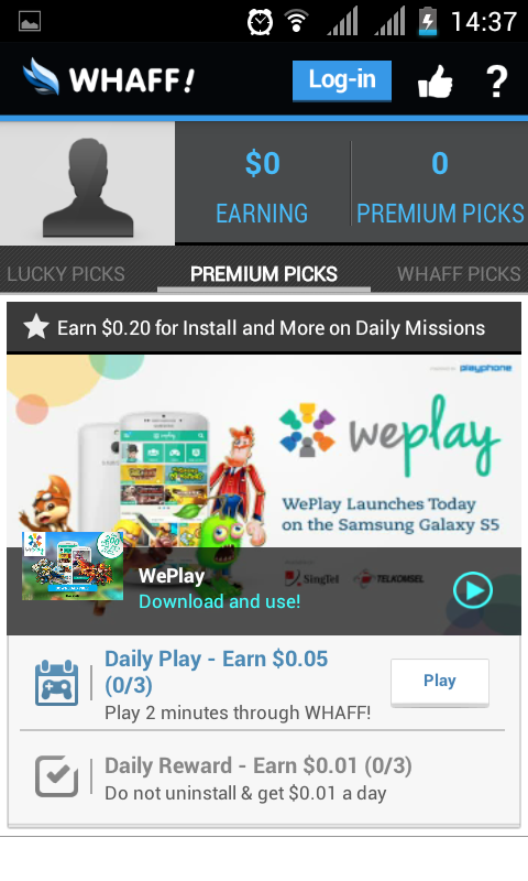 premium pick cara mendapat uang lewat whaff