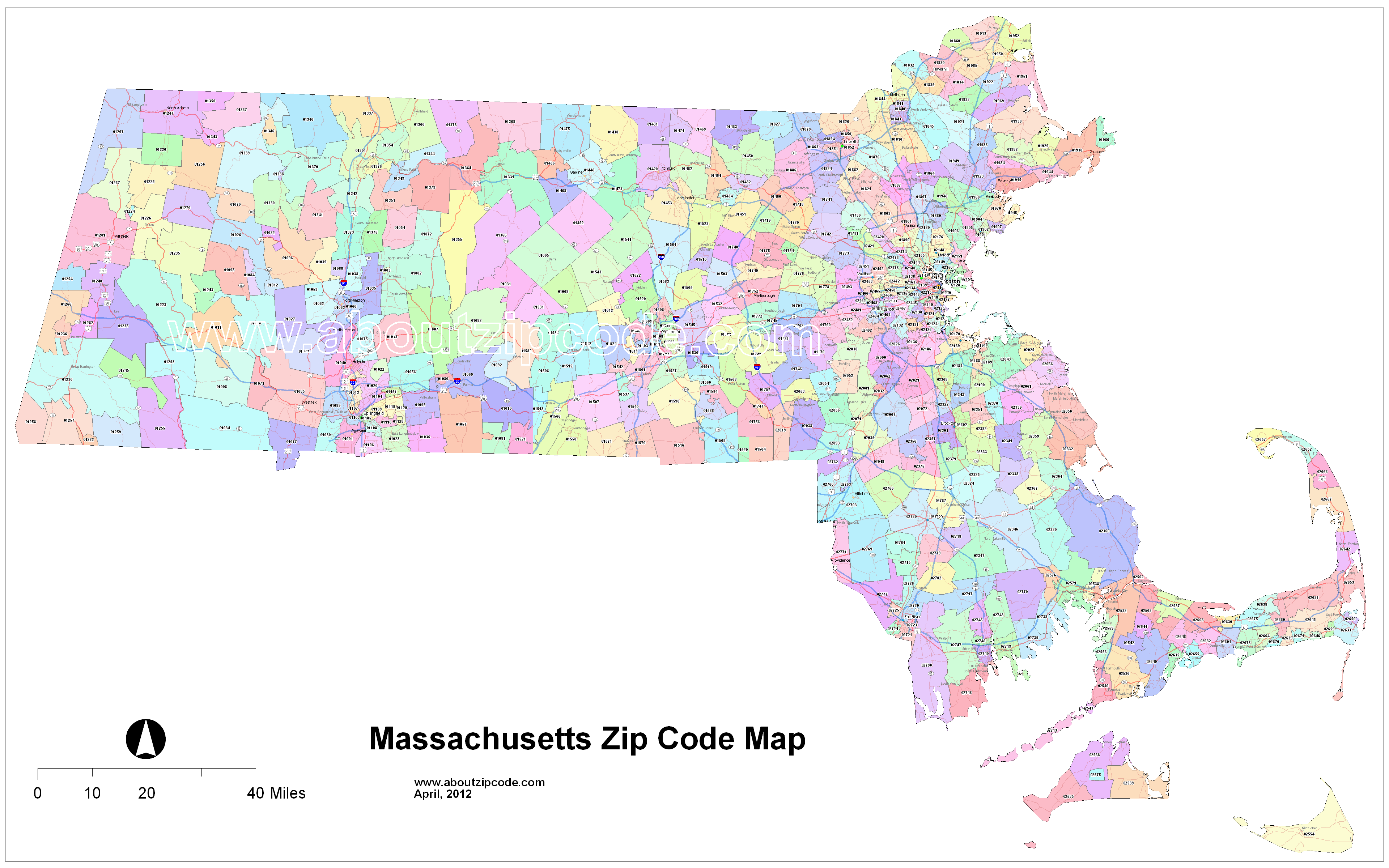 Map Of Eastern Massachusetts Towns