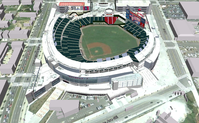 Nationals Park (Washington, DC); 3D model by Luke Potenza