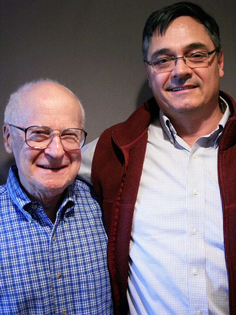 "For me, dying — it's very enlightening and certainly rewarding," David Plant (left) tells Frank Lilley. "Look at the opportunity to talk, for example. It's just incredible."