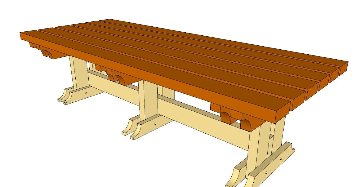 Outdoor table woodworking plans