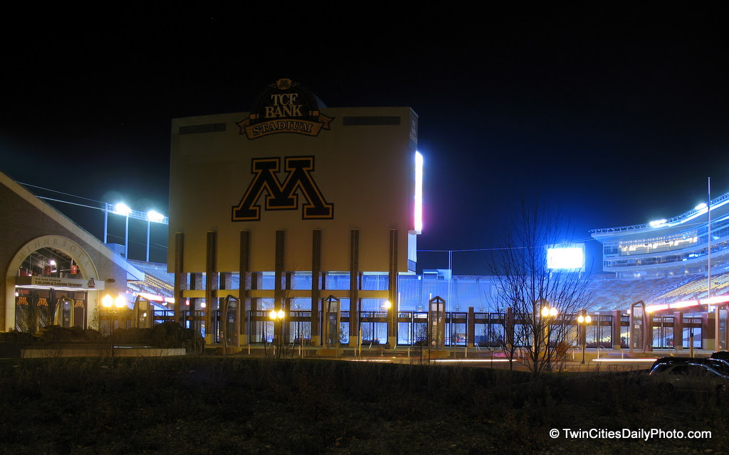 The new Gopher Stadium finally built back on campus seats 50,805 and is horseshoe in design. There is room for future expansion to bring the total seating capacity to 80,000 seats.