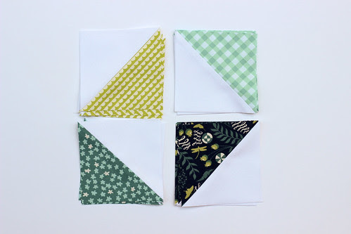 Half-Square Triangle Block of the Month July Quilt Block Tutorial - In Color Order