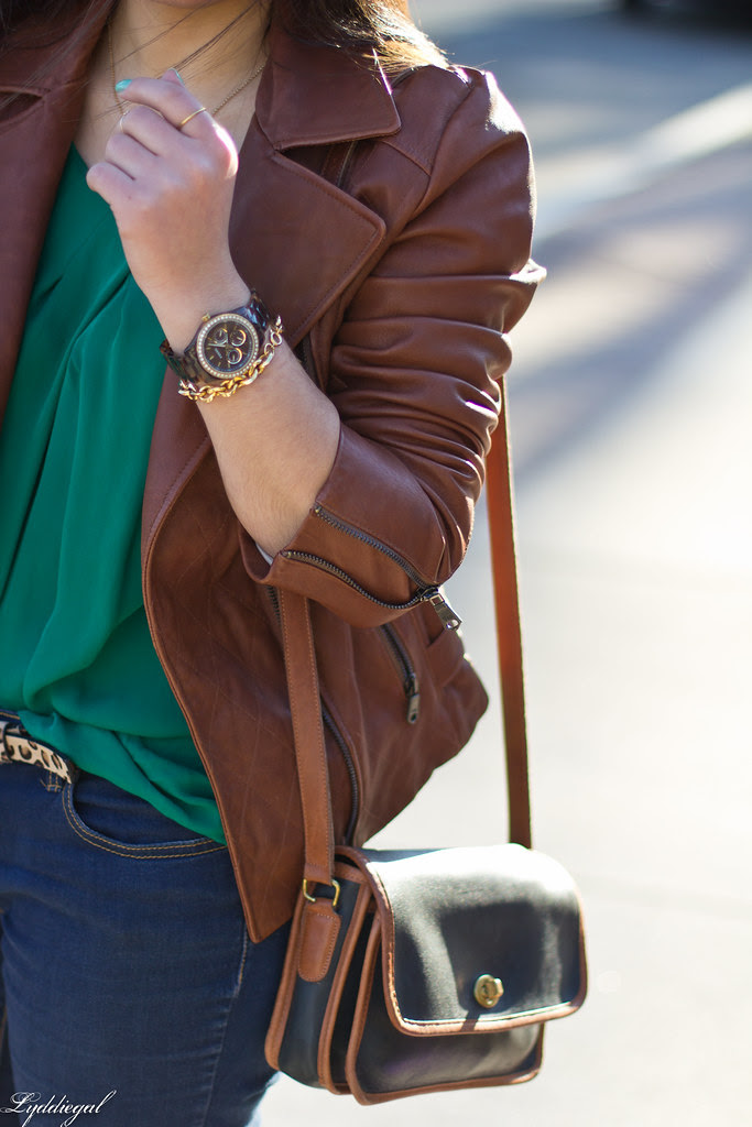 green blouse, brown leather jacket-3.jpg