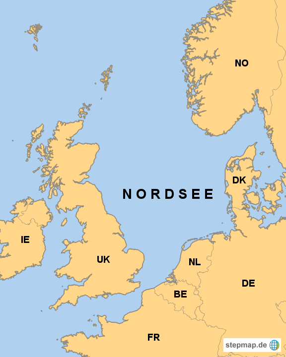 Karte Nordsee