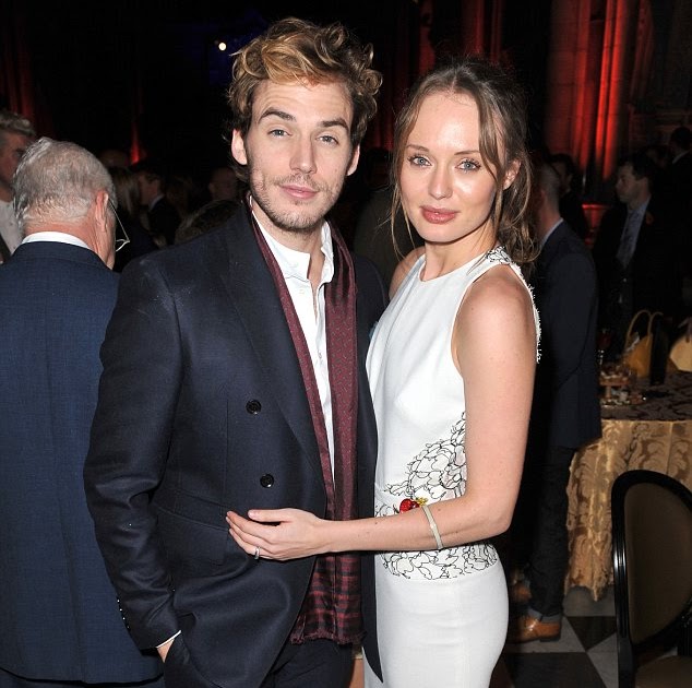 He's hooked: Sam Claflin only has eyes for new wife Laura Haddock as ...