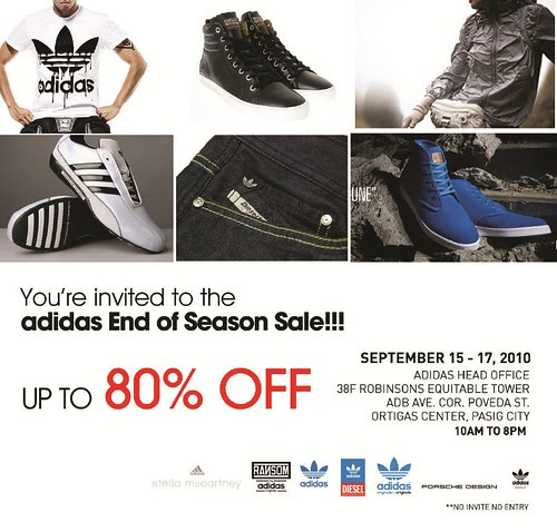 adidas END OF SEASON SALE on SEPT 15-17! Up to 80% off ( get passes here!)