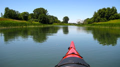 Parc de Boucherville, Chenal la Passe from the kayak Parc de Boucherville, Chenal la Passe from the kayak